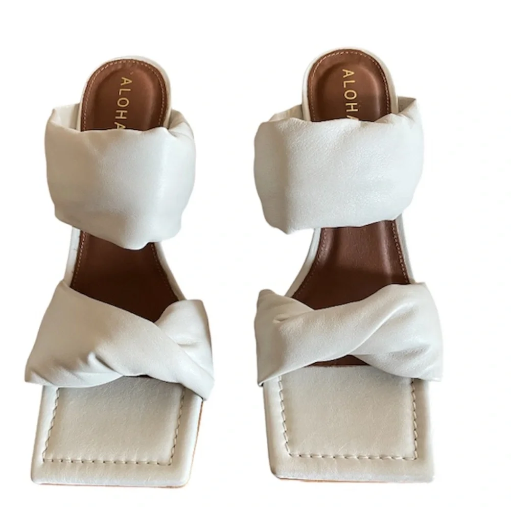 Twist Strap Heel by Alohas Brand New Size 38 - Picture 4 of 6